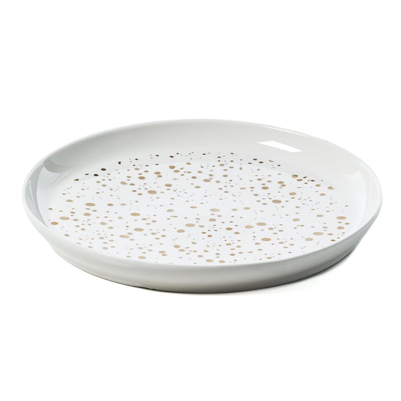 Gold Fleck Plate White 