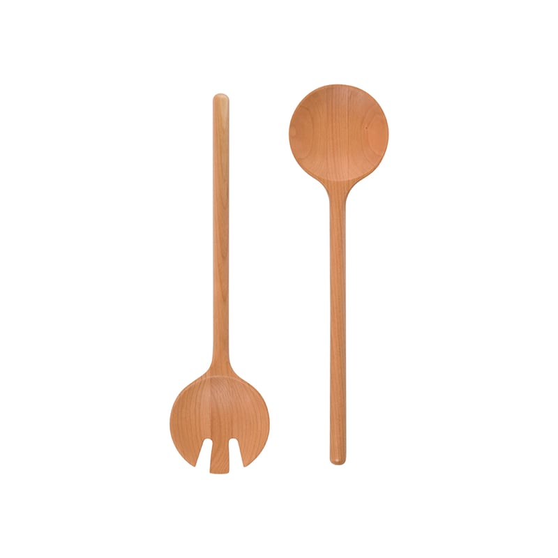 Cherry Cherry Timber Salad Servers