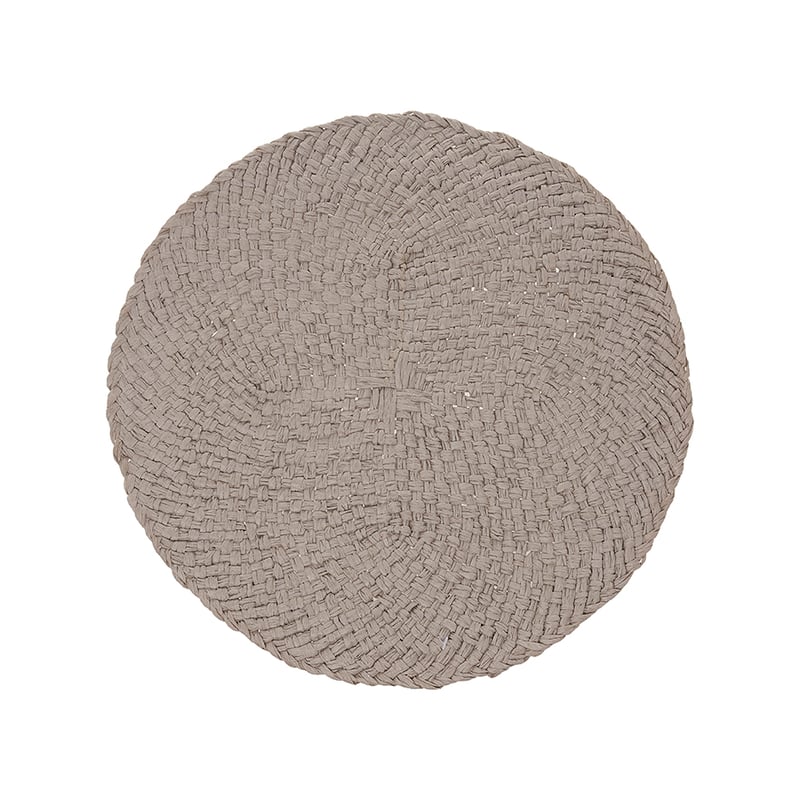 Woven Circle Placemat Grey 