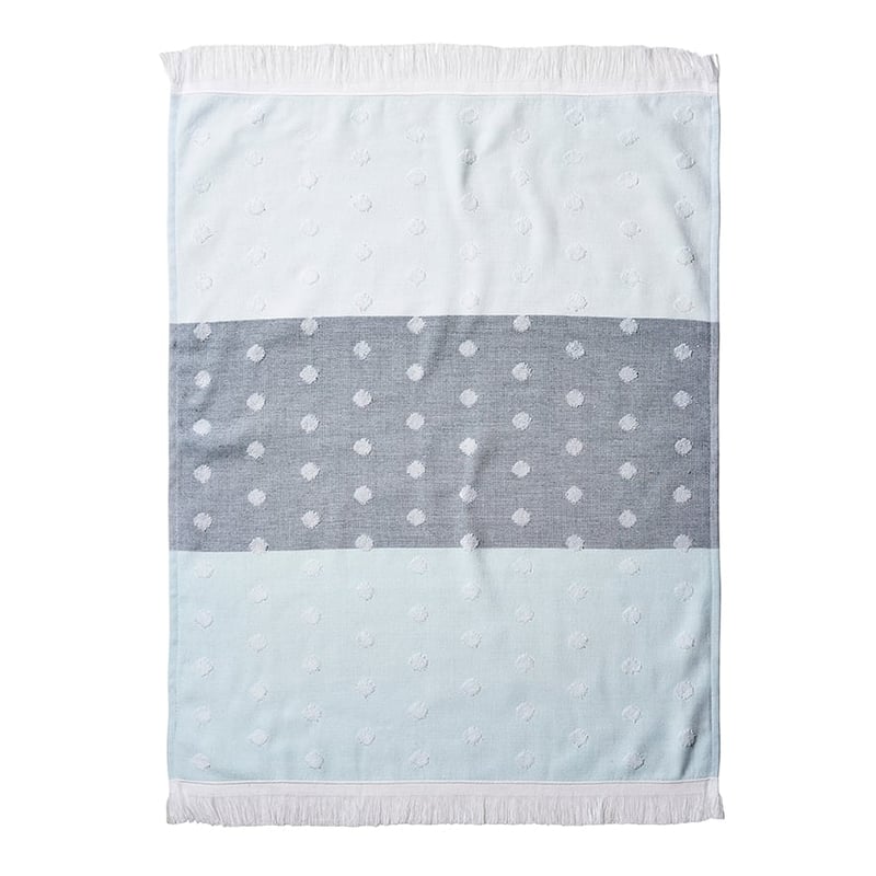European Collection Maddison Tea Towels Pale Blue Pack of 2