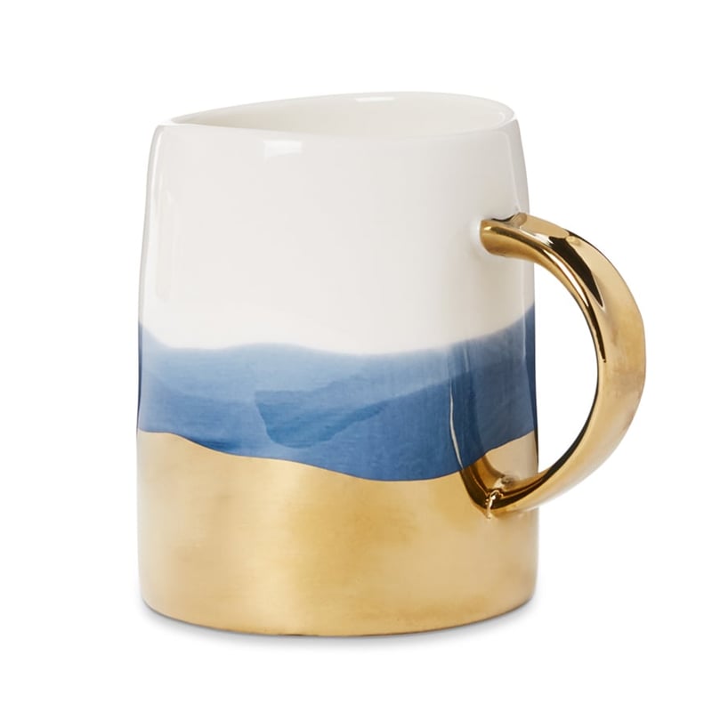 Gold Rim Collection Mug Blue & Gold 