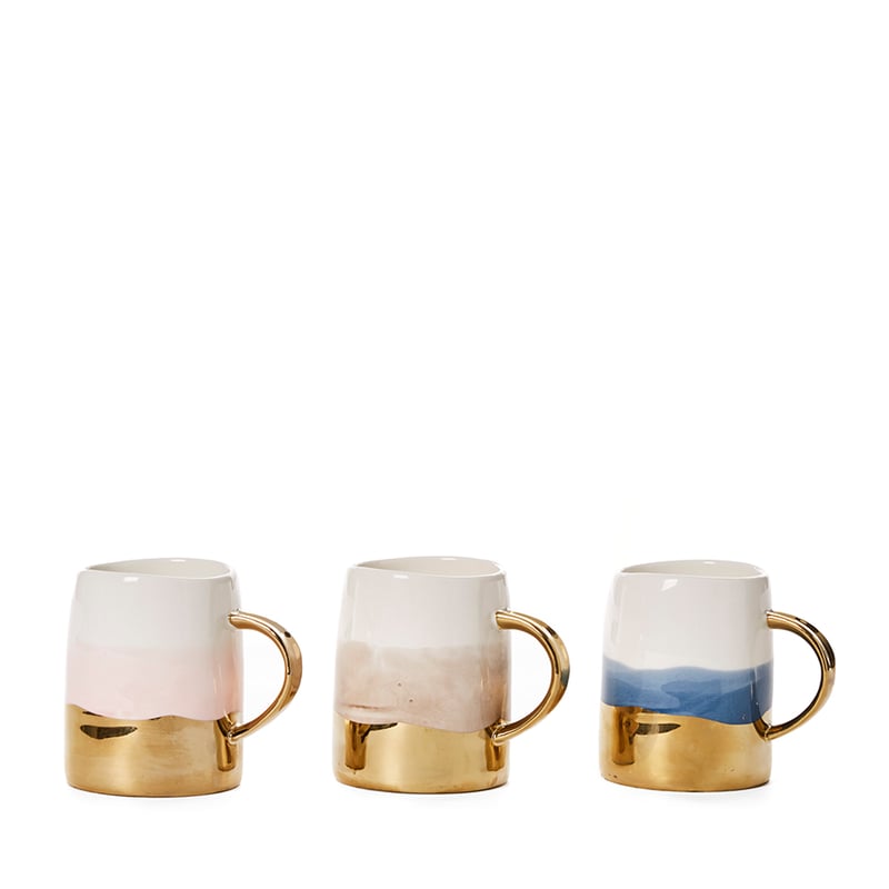 Gold Rim Collection Mug Blue & Gold 