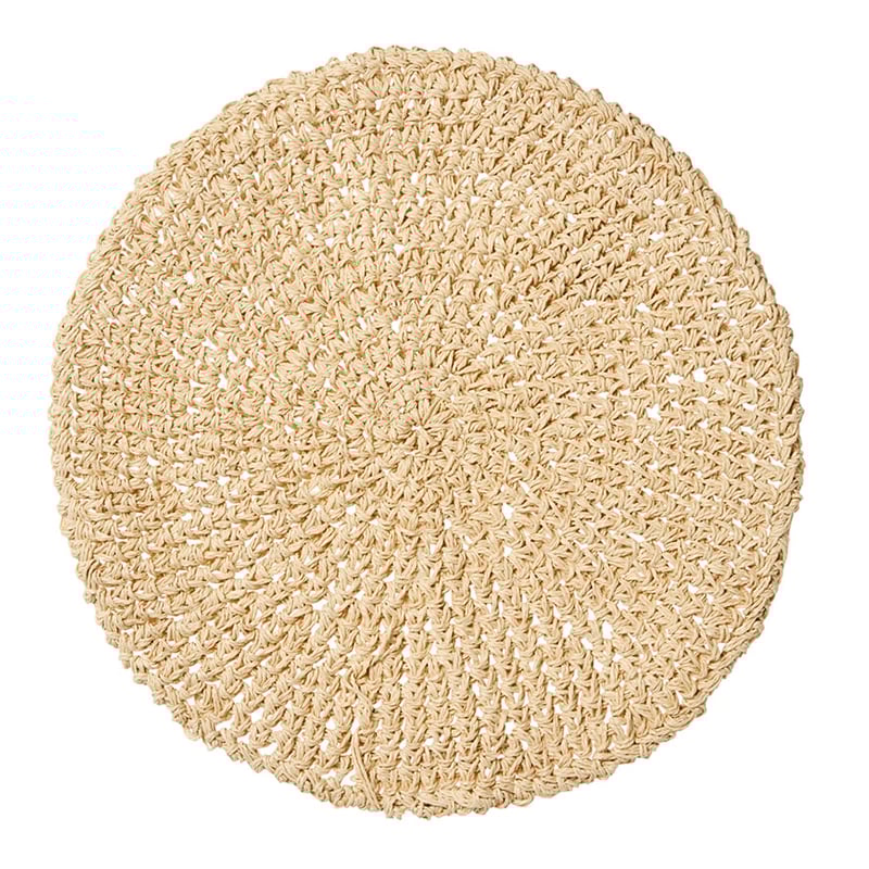 Crochet Placemats Pack of 2 Cream