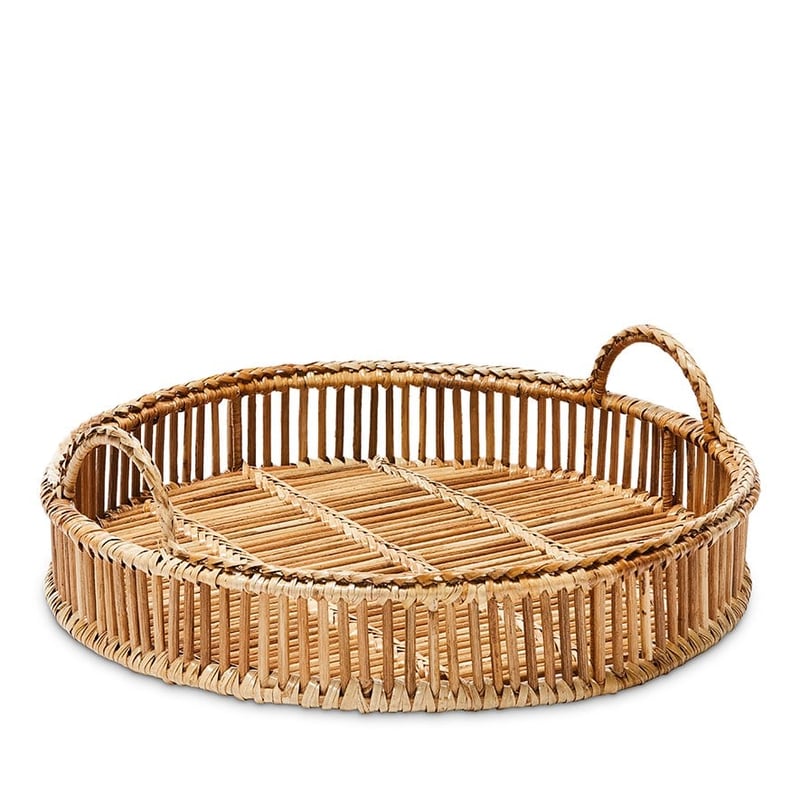 Hemingway Natural Rattan Round Tray