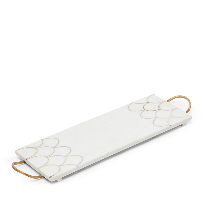Scallop Marble Collection Tray
