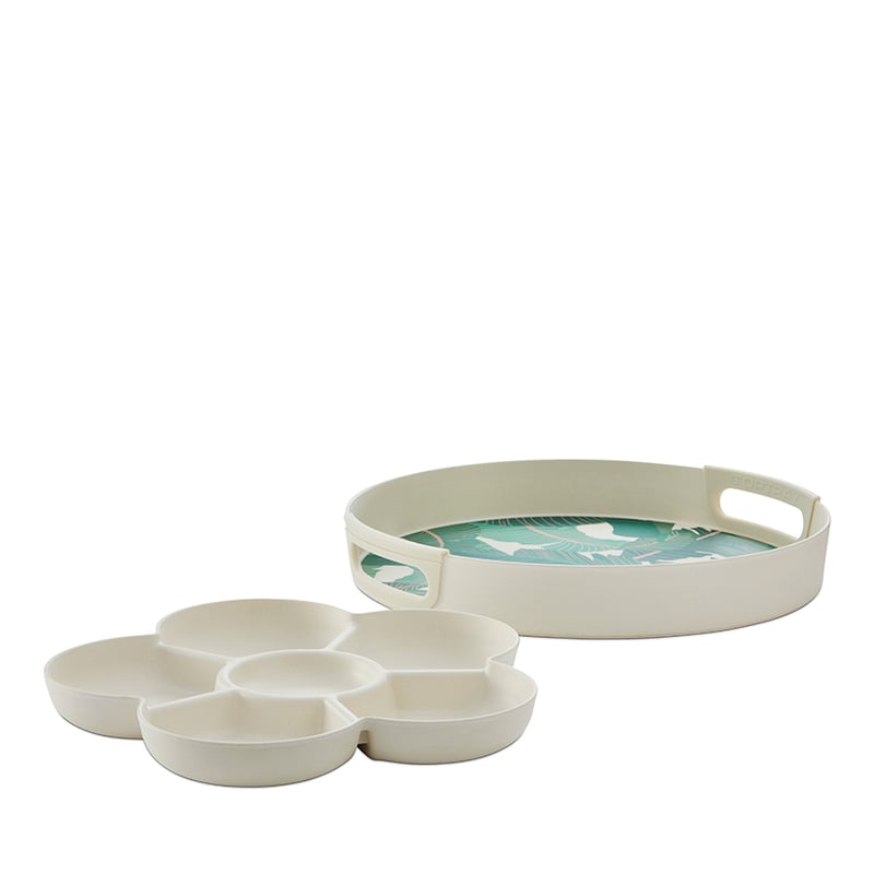 Summer Loving Natural Bamboo Servingware Collection Chip & Dip