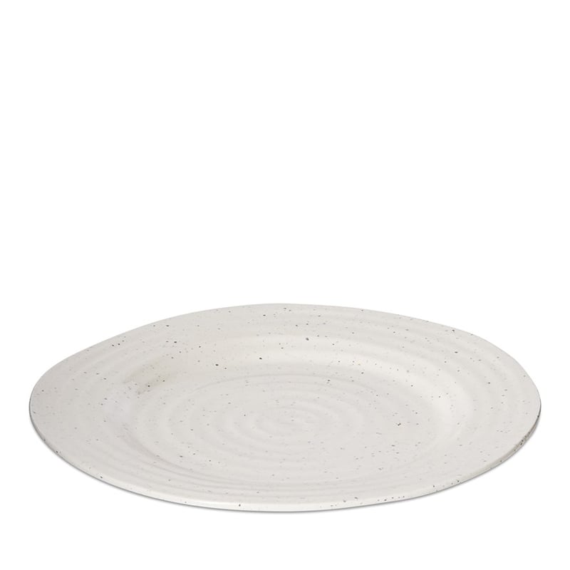 Ripple Collection White Dinner Plate