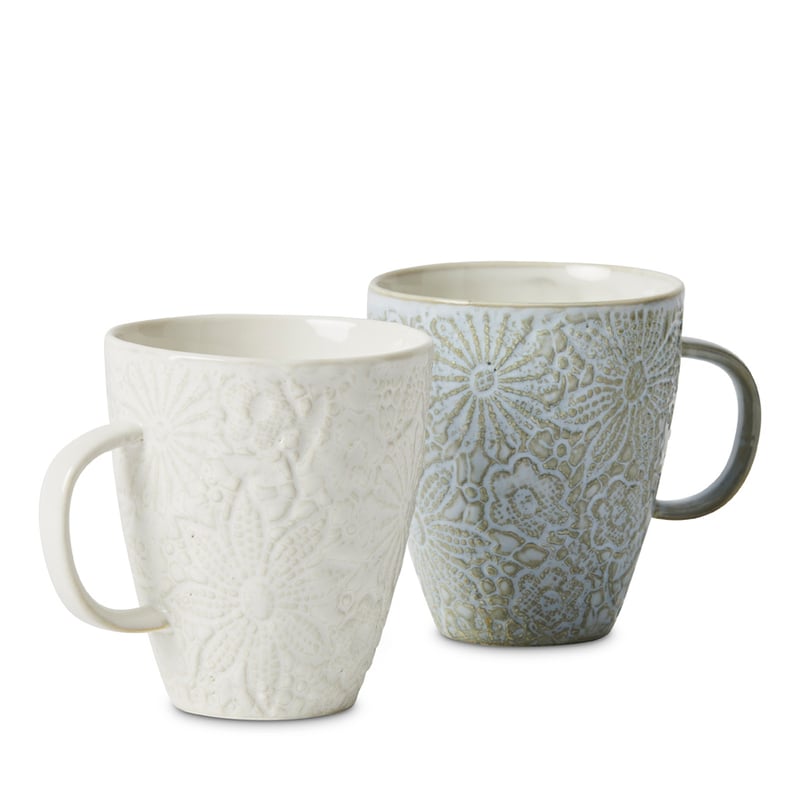 Wild Flower Servingware Duck Egg Mug