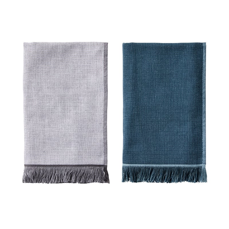 Oscar Cotton Bamboo Midnight Pack of 2Tea Towels