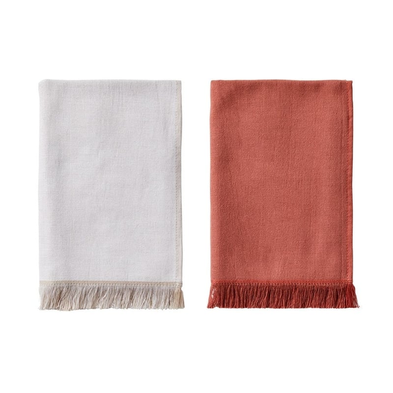 Oscar Cotton Bamboo Sienna Pack of 2 Tea Towels