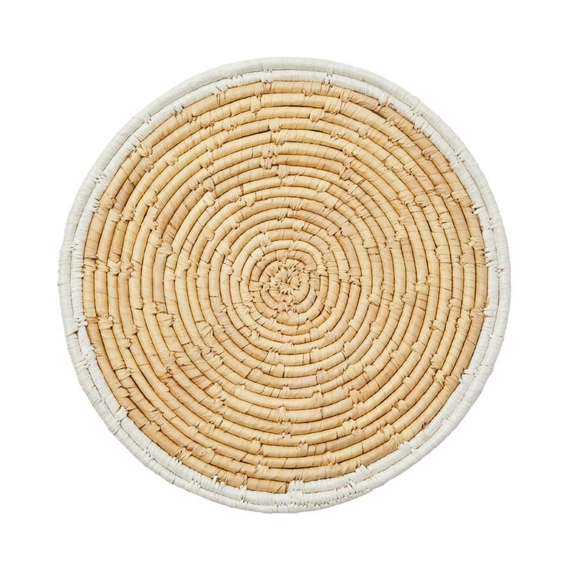 Ballina Pack of 2 Natural & White Placemats