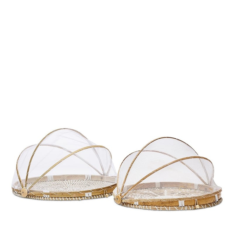 Aparri Outdoor White & Natural Flower Food Cover 