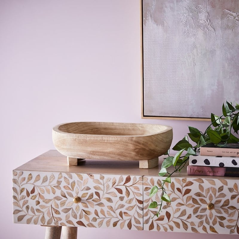 Jasper Natural Timber Long Bowl