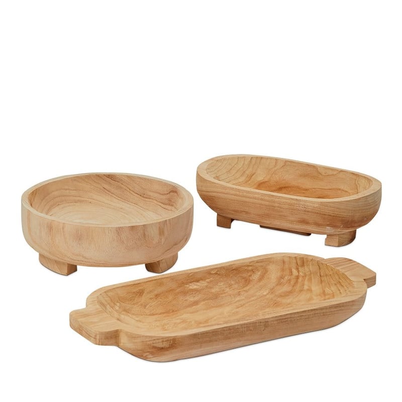 Jasper Natural Timber Long Bowl