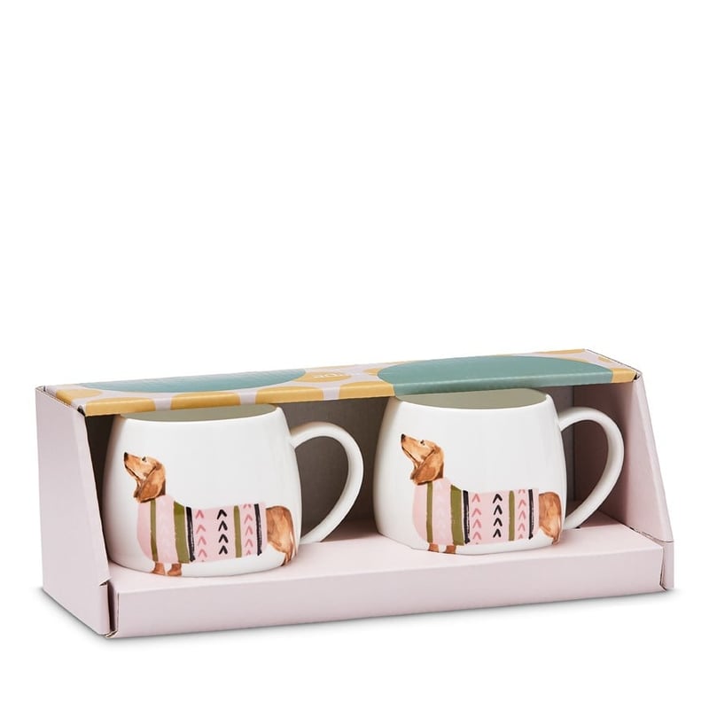Pink Jumper Dachshund Mug Gift Pack