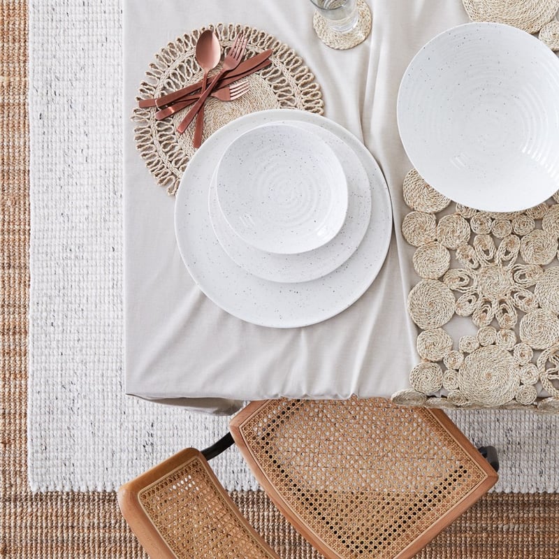 Messina Outdoor White Dinner Plate 