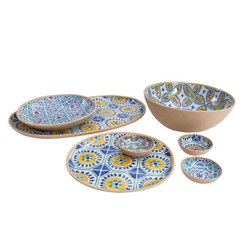 Isola Outdoor Blue Tile Dipping Bowl
