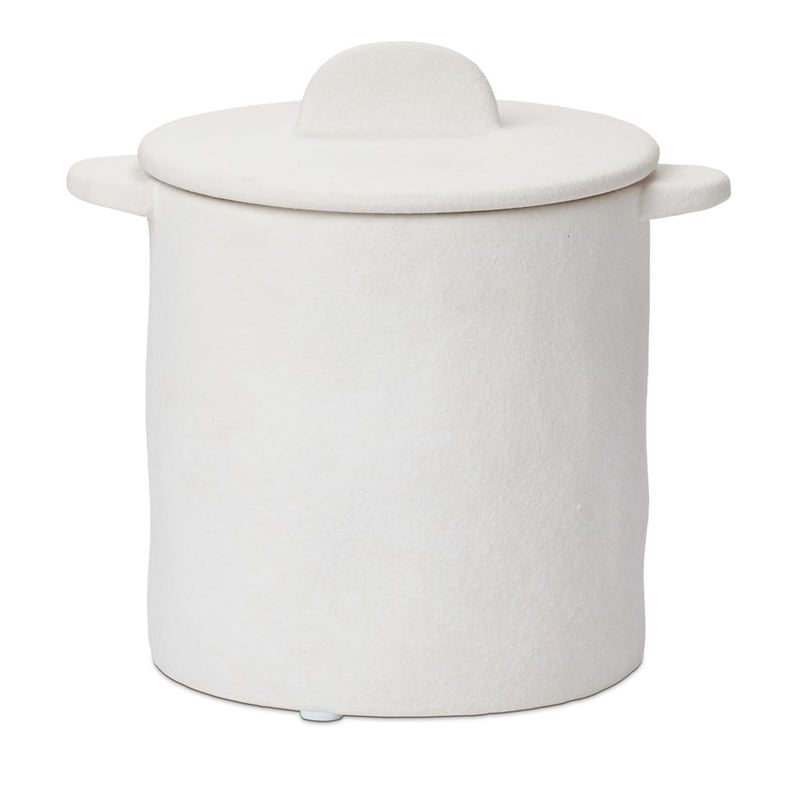 Amphora White Decorative Canister