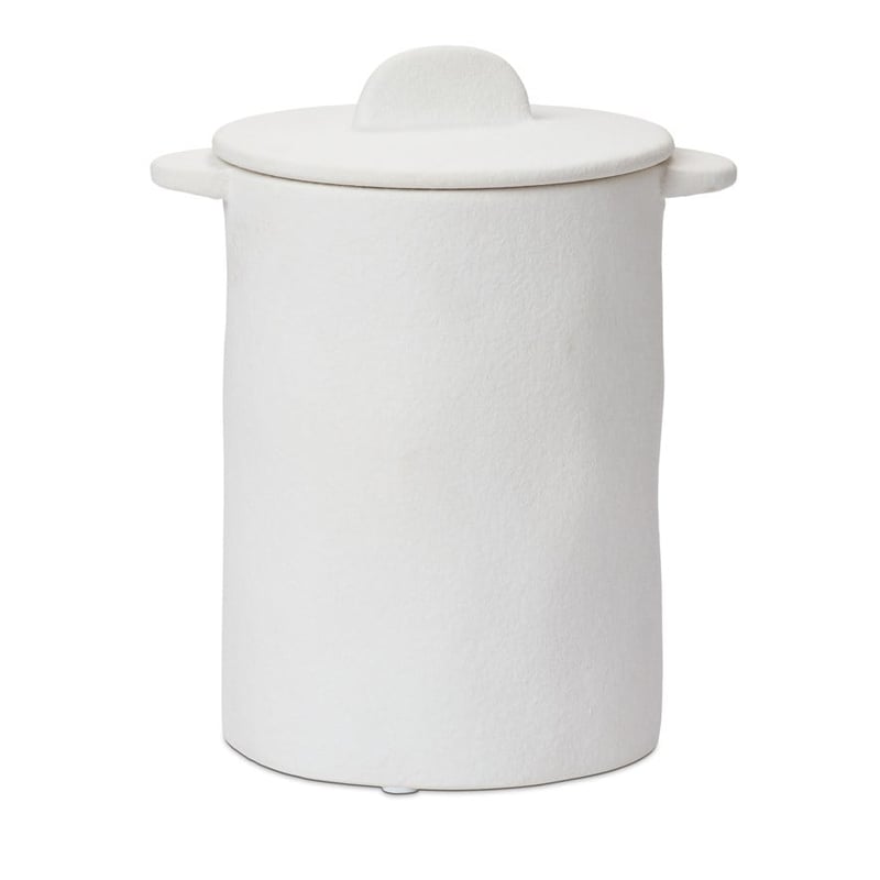 Amphora White Decorative Canister