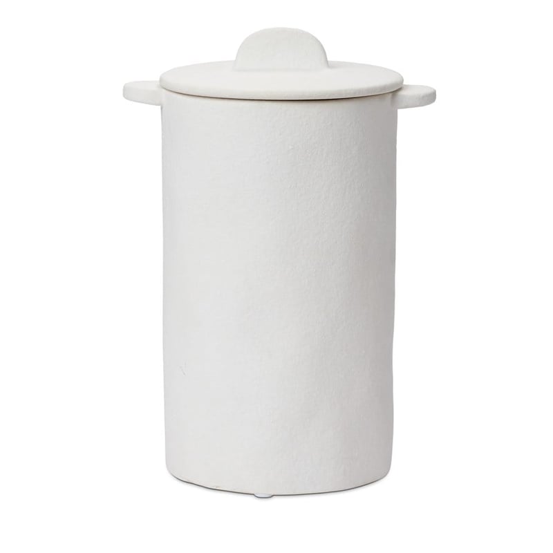 Amphora White Decorative Canister