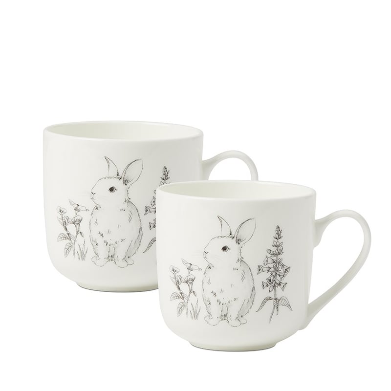 Fleur Harris Rabbit Gazing Mug 2 Pack