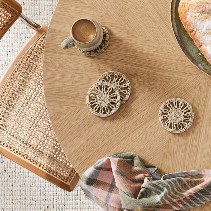 Abbey Collection Natural Coasters Pack of 4