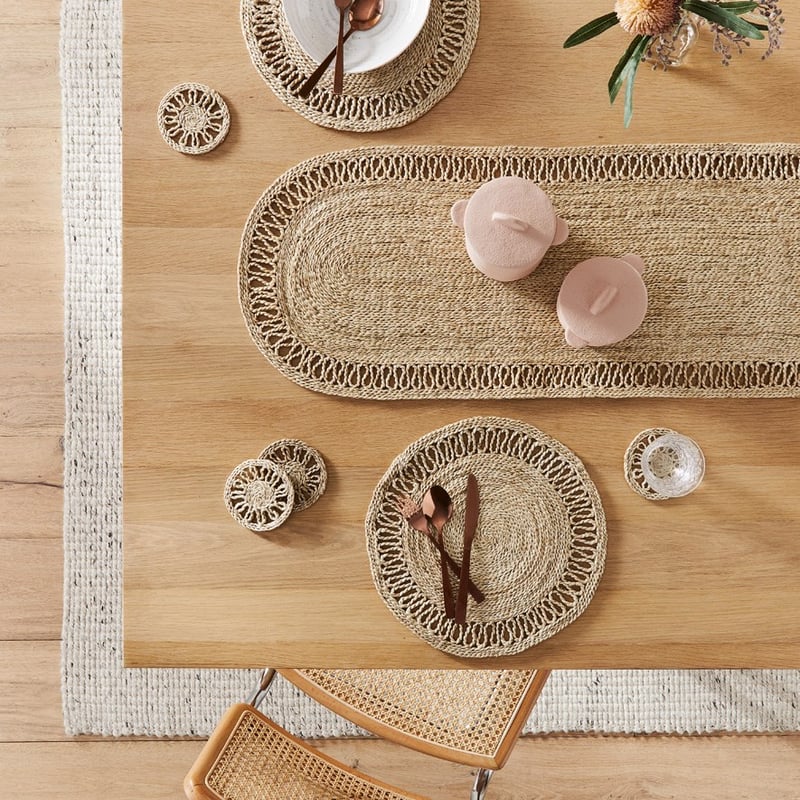 Abbey Collection Natural Coasters Pack of 4