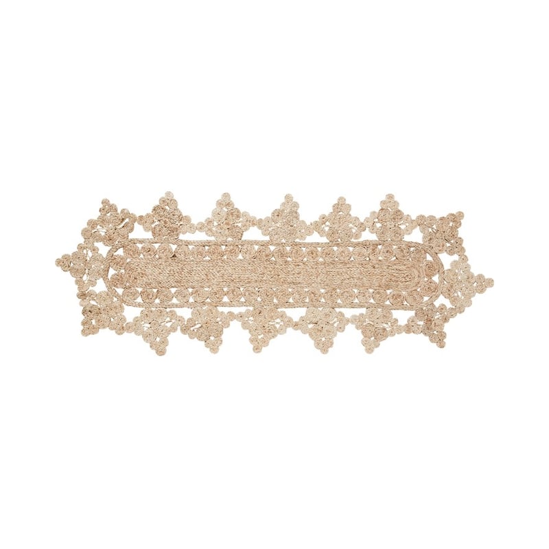 Rose Collection Natural Table Runner