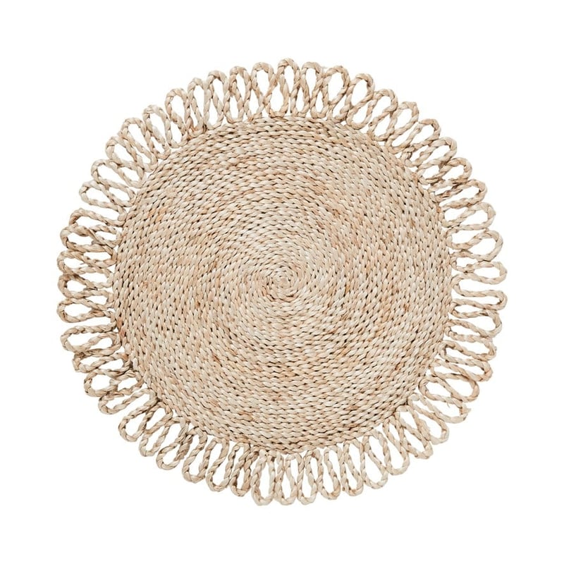 Milan Collection One Loop Natural Placemat Pack of 2