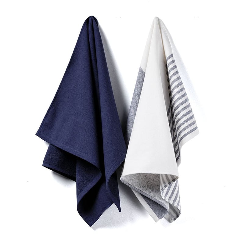 Butler Tea Towel Navy 2 Pack