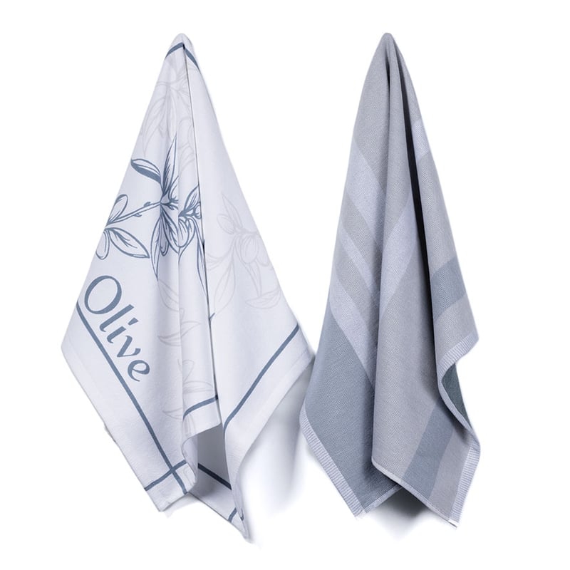 Botanica 2 Pack Tea Towels Sage