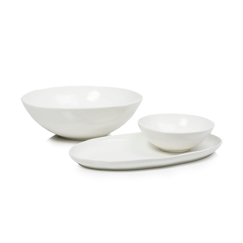 Wendi Collection Platter White Cross 