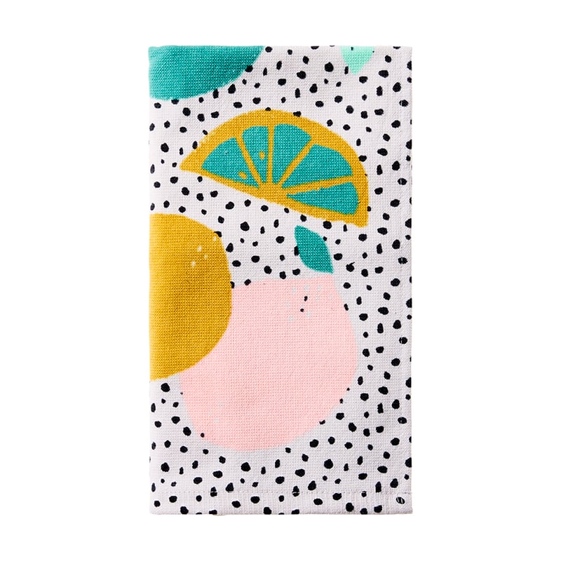 Emerson Printed Tea Towels Lemon Pack of 2