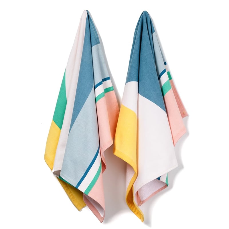 Emerson Printed Tea Towels Multi Geo Pack of 2