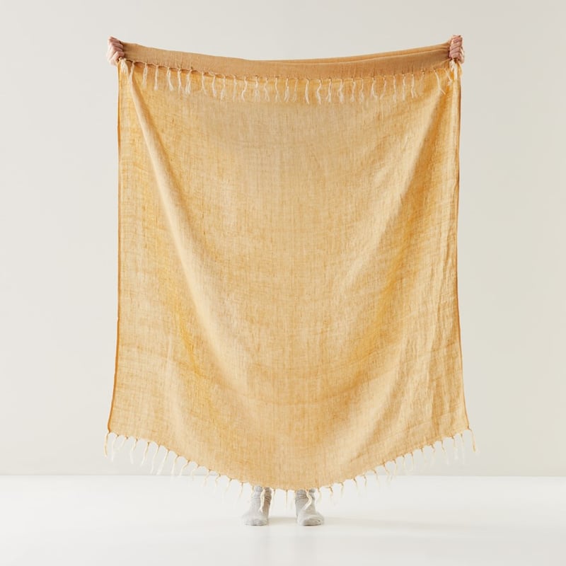 Malmo Curry Linen Throw