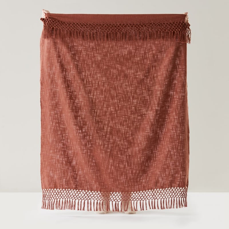 Macrame Chutney Knot Throw