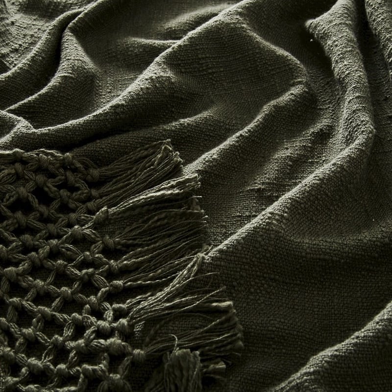 Macrame Pine Knot Throw