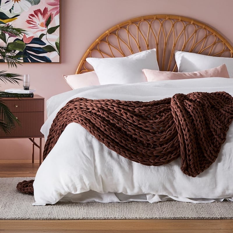 Newport Nutmeg Chunky Knit Throw