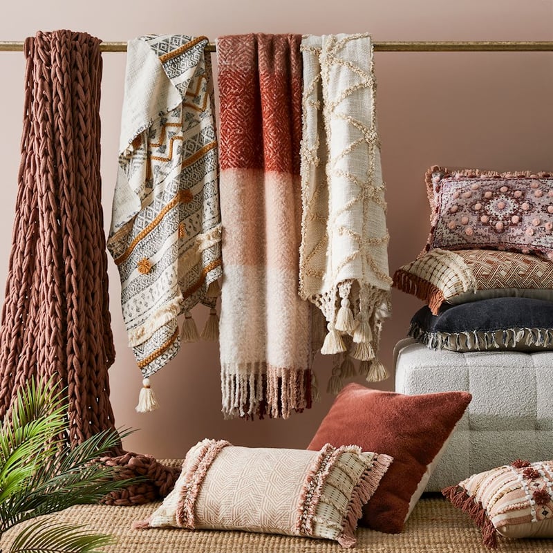 Newport Nutmeg Chunky Knit Throw