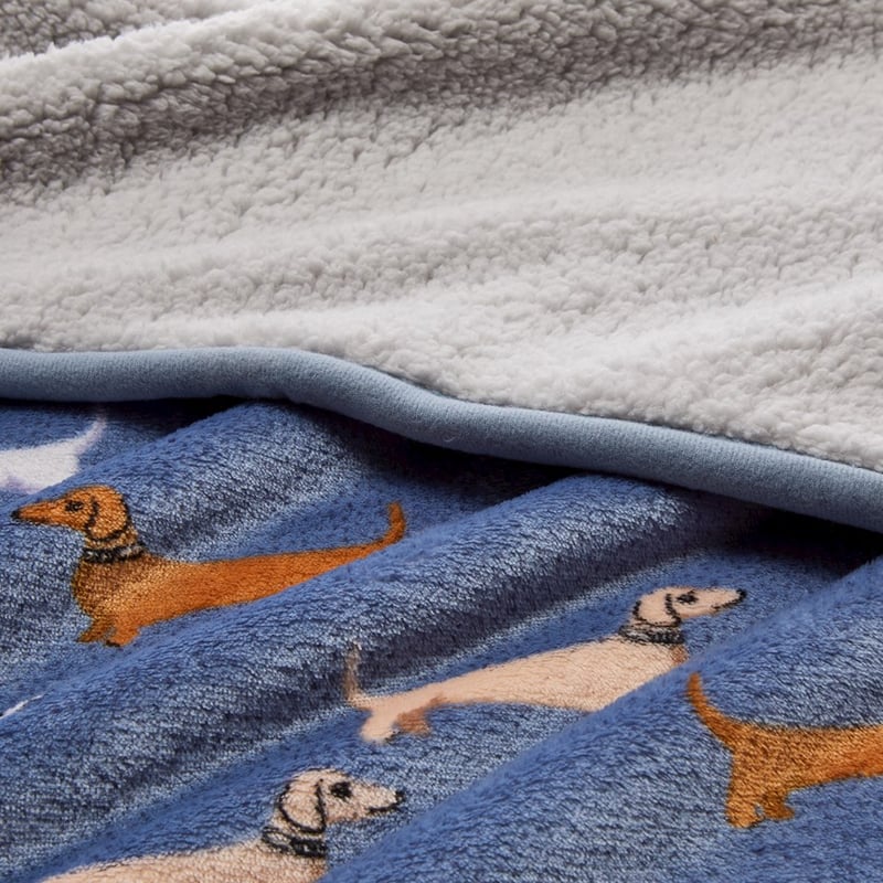 Sherpa Dachshund Blanket