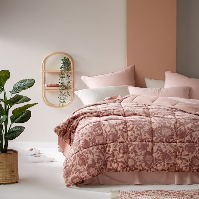 Plush Rose Native Quilted Blanket