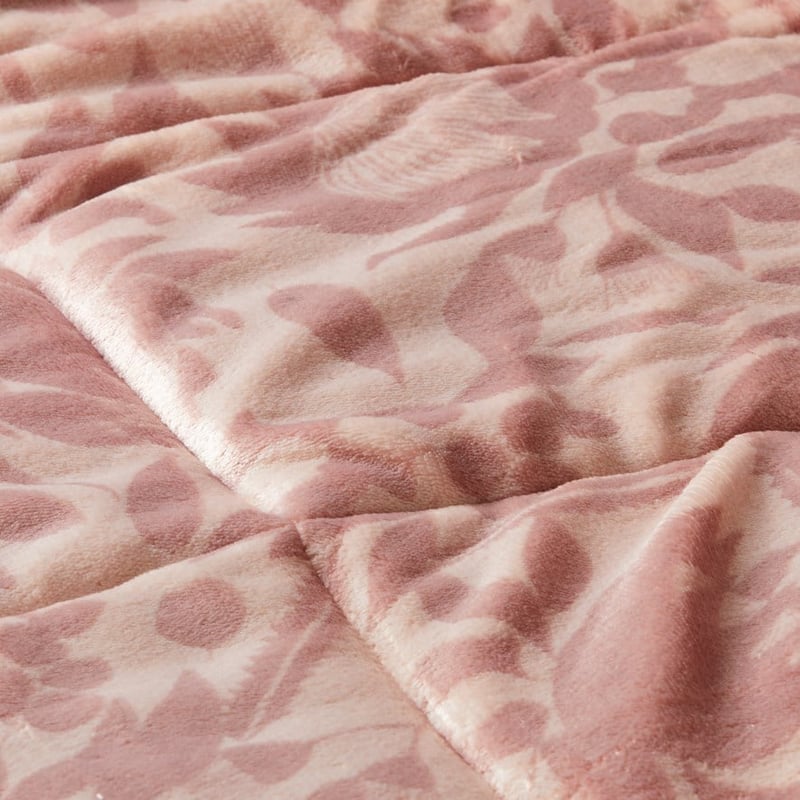 Plush Rose Native Quilted Blanket