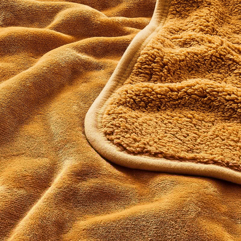 Sherpa Mustard Throw
