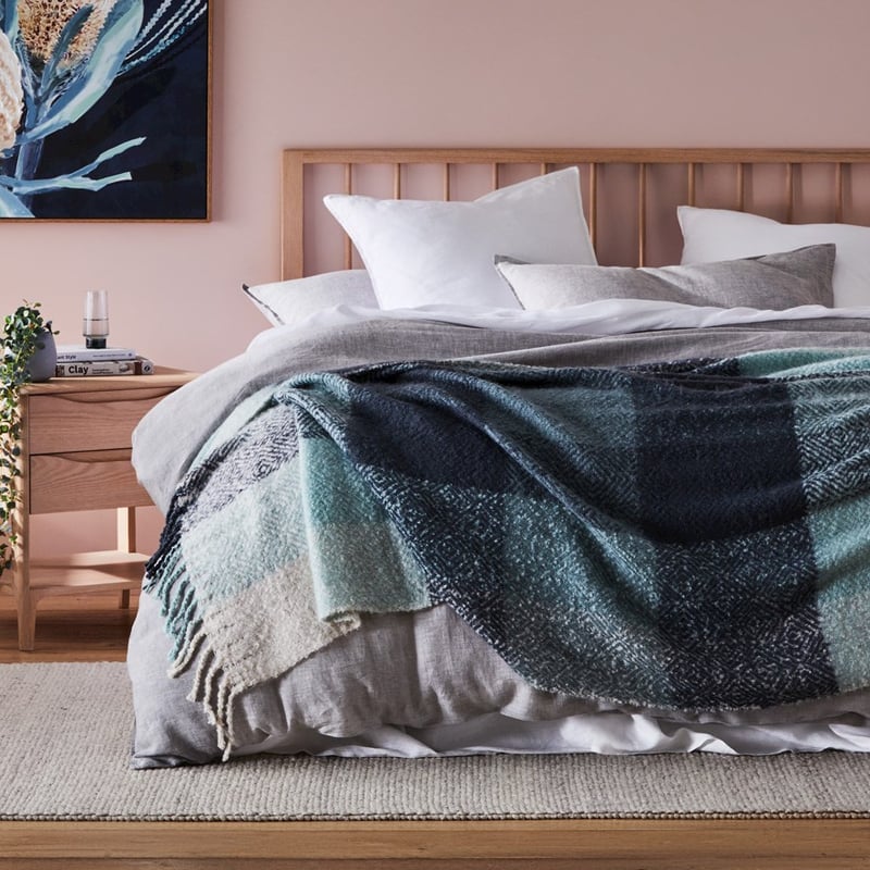 Cambridge Blue & Mint Throw