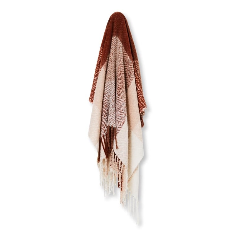 Cambridge Pink & Rust Throw