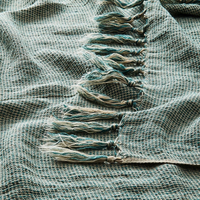 Kennedy Misty Forest Bamboo Linen Throw
