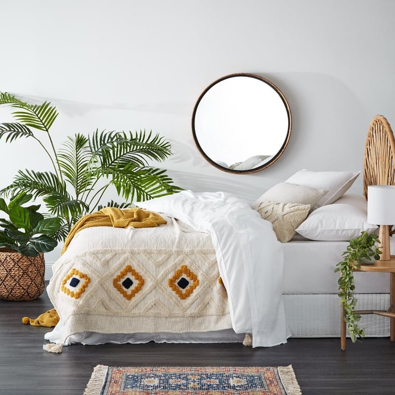 Mexica Mustard & Natural Throw
