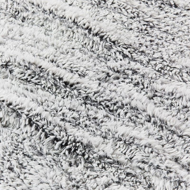 Munich Grey Feather Yarn Throw
