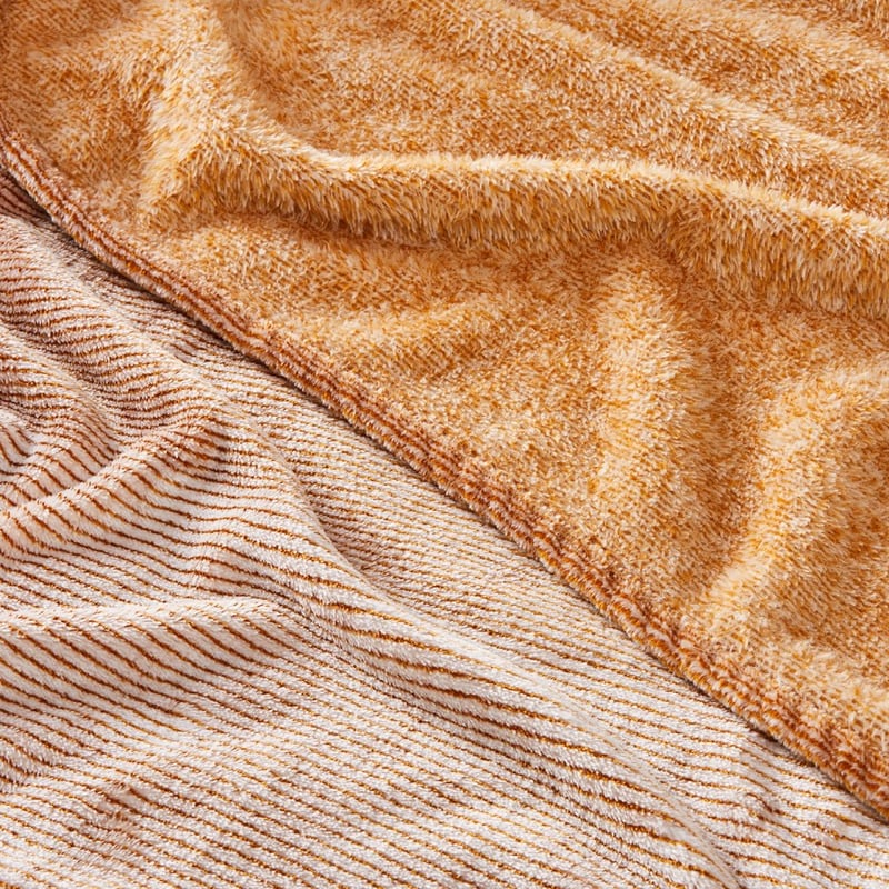 Ultrasoft Bronze Stripe Throw