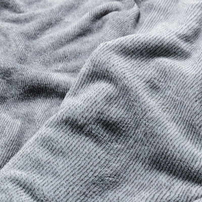 Ultrasoft Grey Stripe Throw